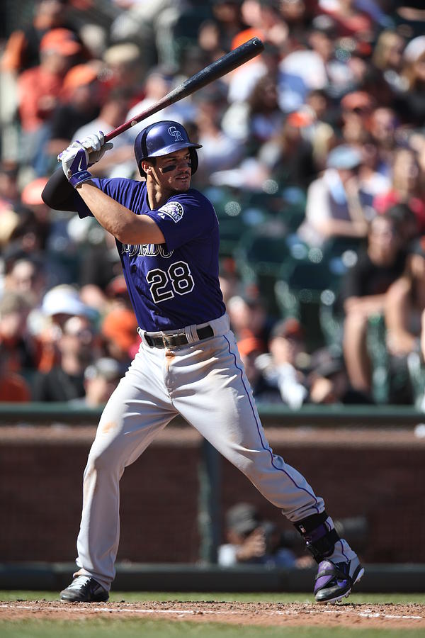 Nolan Arenado Photograph by Brad Mangin Nolan Arenado Photograph by Brad Mangin