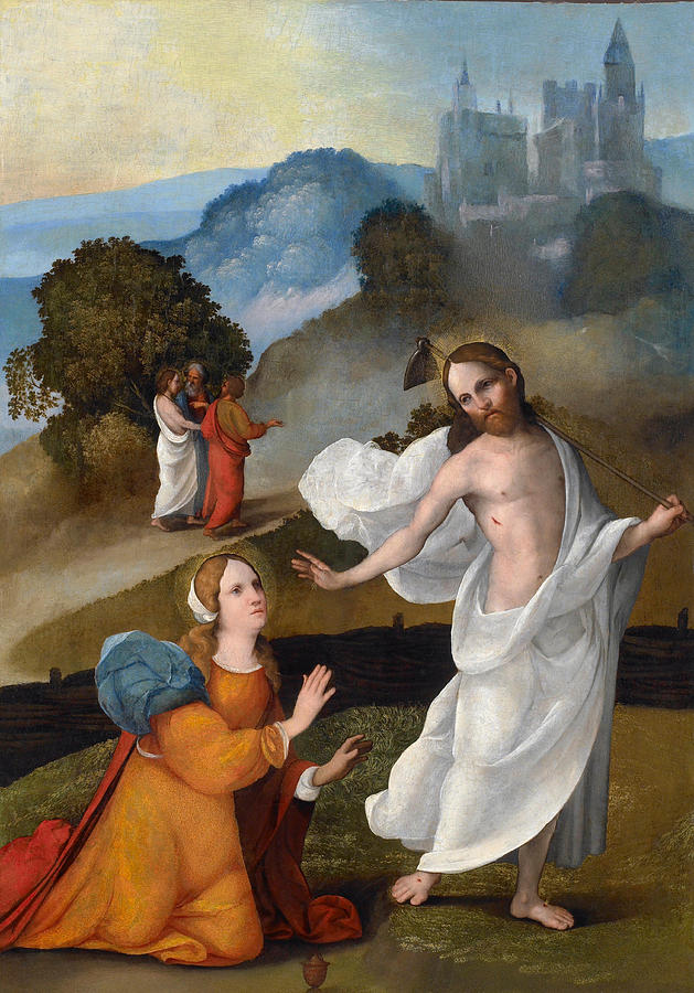 Noli me tangere Painting by Ludovico Mazzolino - Fine Art America