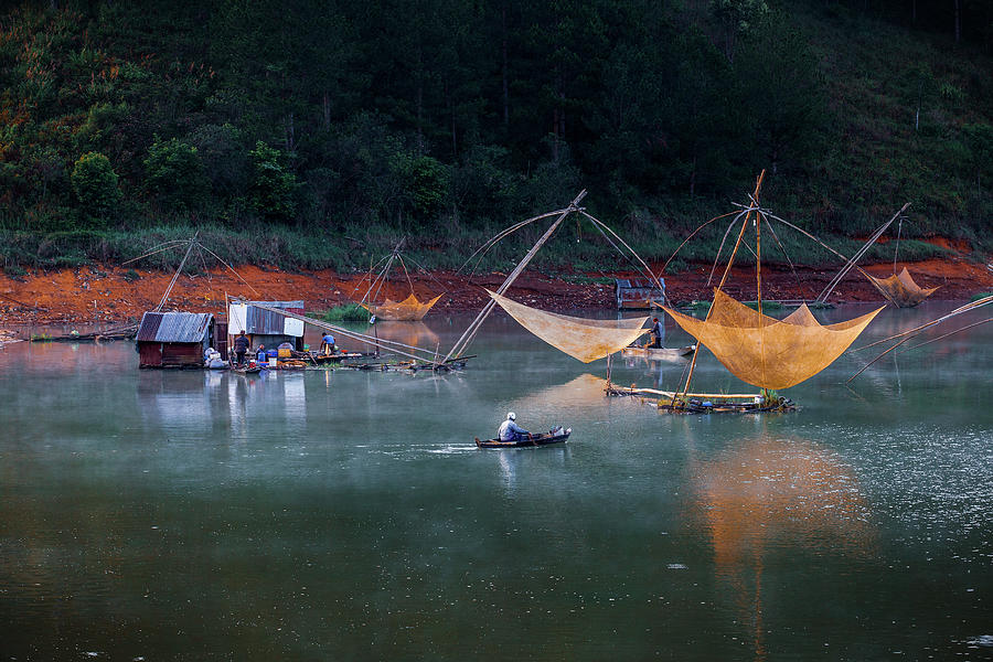 Nomandic on the lake Photograph by Khanh Bui Phu