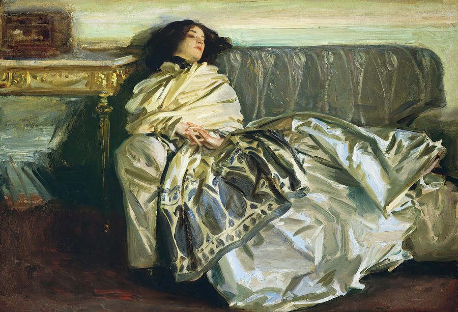Nonchaloir -Repose-. Dated 1911. Painting by John Singer Sargent