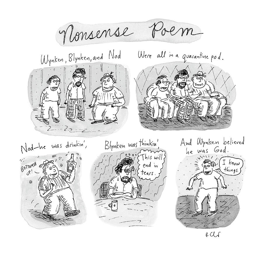 Nonsense Poem Drawing by Roz Chast Nonsense Poem Drawing by Roz Chast