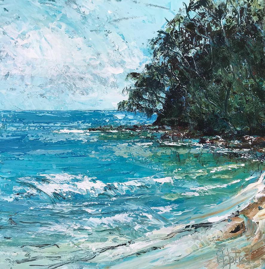 Noosa First Point Painting by Chris Hobel