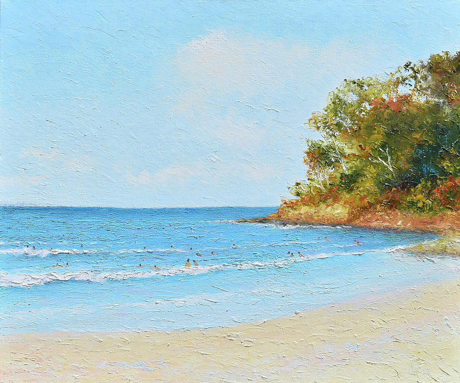 Noosa Heads Main Beach - impression Painting by Jan Matson