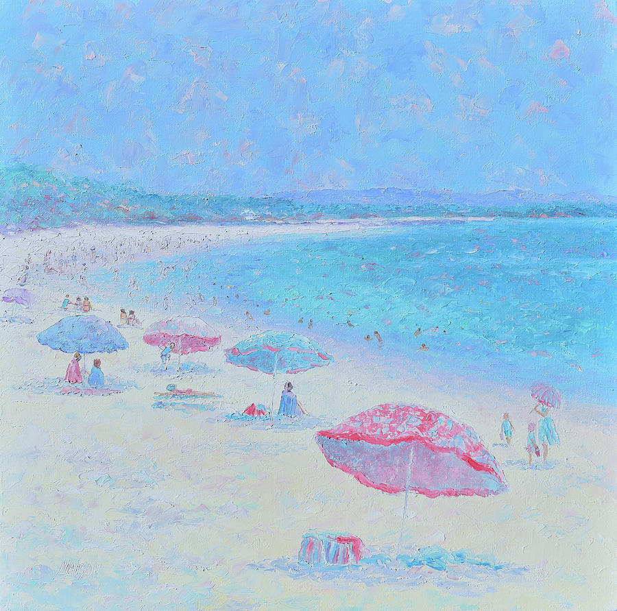Noosa Summers - Beach impression Painting by Jan Matson