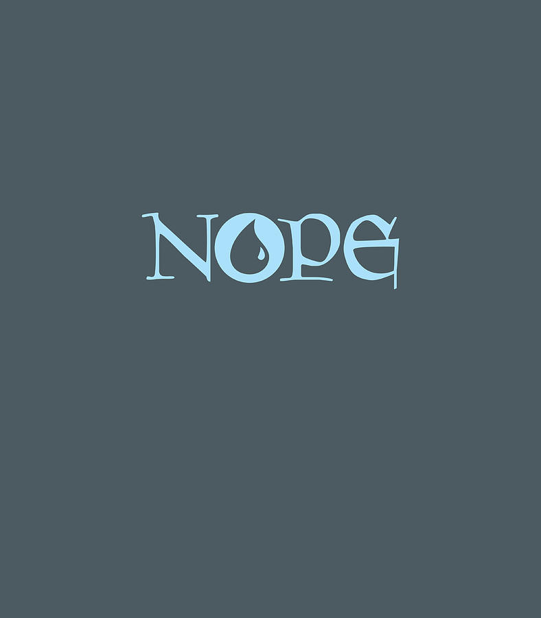 Nope Blue Magic Island Mana Symbol Digital Art By Fergum Dalla Fine