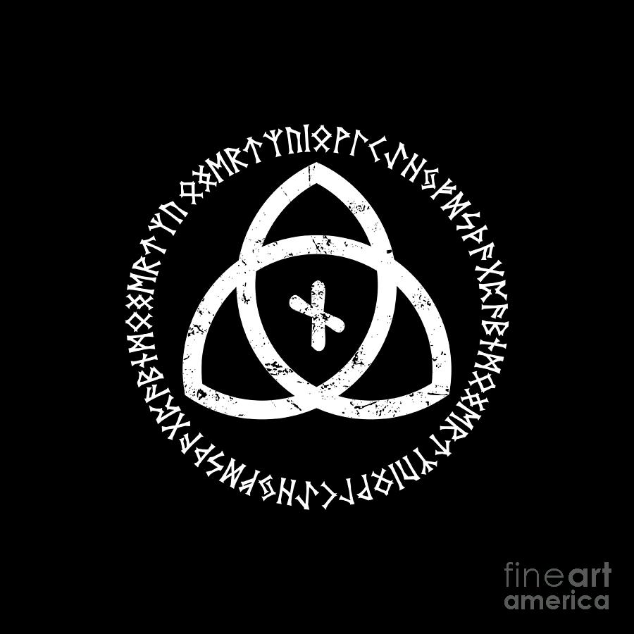 Nordic rune circle and Nauthiz rune Digital Art by Vasyl Lavrishchev ...