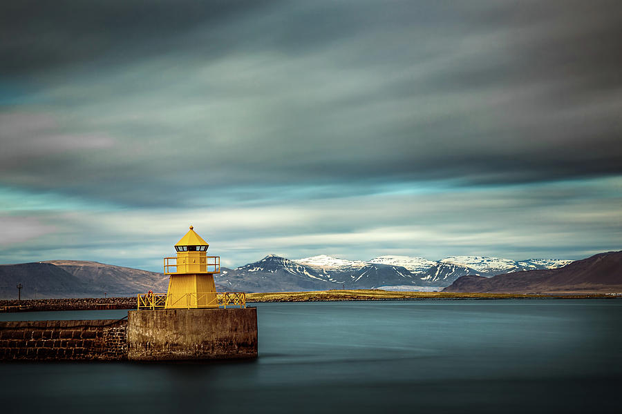 Nordurgardi Lighthouse Iceland Photograph by Ian Good