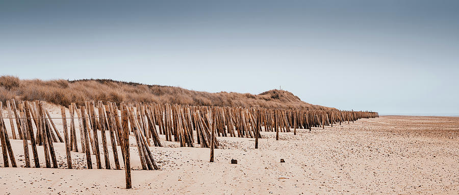 Norfolk beach panorama Photograph by James Billings