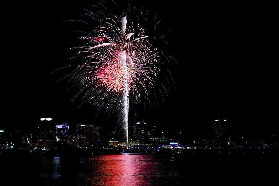 Independence Day Photograph - Norfolk Fireworks #1 by Pete Federico Independence Day Photograph - Norfolk Fireworks #1 by Pete Federico