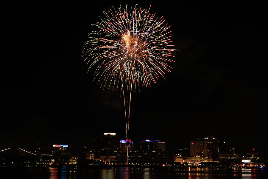 Independence Day Photograph - Norfolk Fireworks #3 by Pete Federico Independence Day Photograph - Norfolk Fireworks #3 by Pete Federico