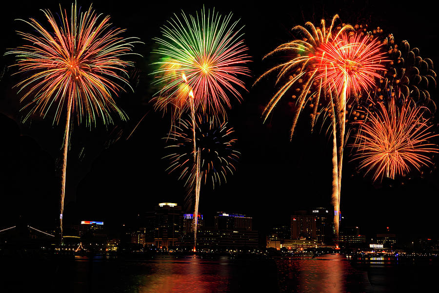 Independence Day Photograph - Norfolk Fireworks #4 by Pete Federico Independence Day Photograph - Norfolk Fireworks #4 by Pete Federico