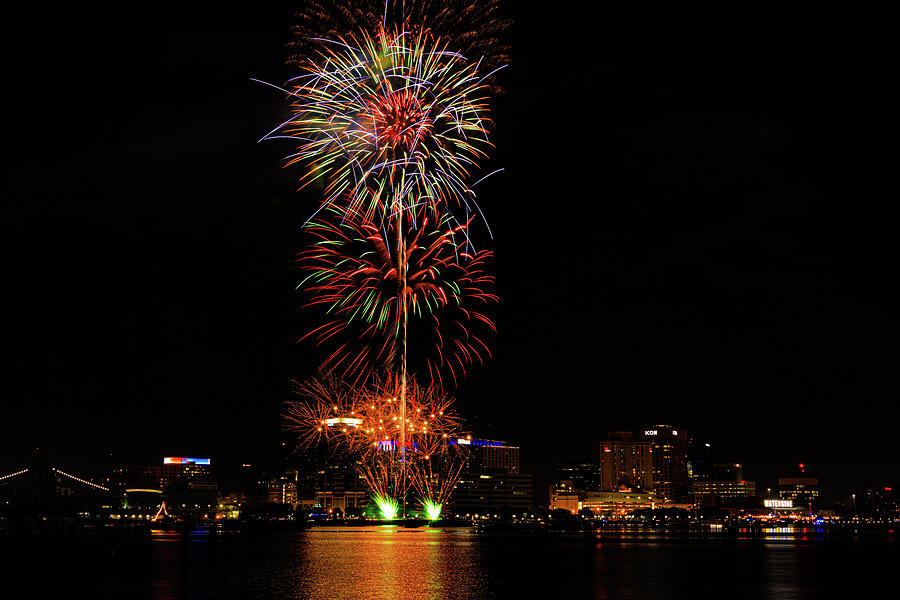 Independence Day Photograph - Norfolk Fireworks #5 by Pete Federico Independence Day Photograph - Norfolk Fireworks #5 by Pete Federico