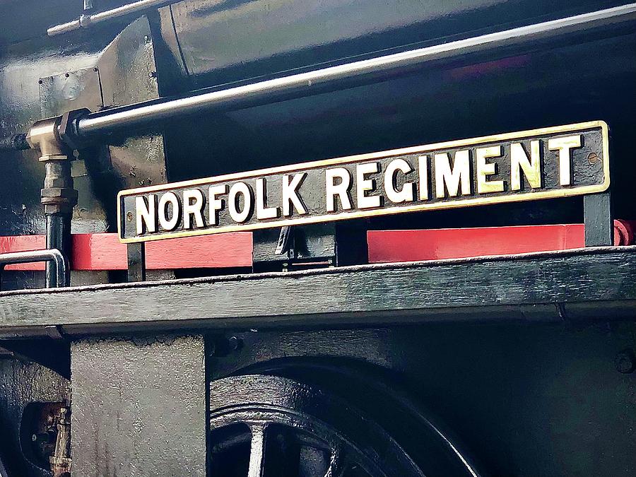 Norfolk Regiment Nameplate Photograph by Gordon James