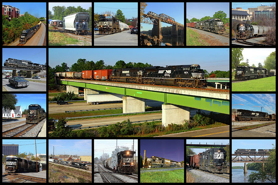 Norfolk Southern Railway Collage 10 Photograph