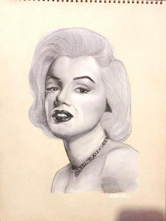 Norma Jean Drawing by SimplychalkNcharcoal - Fine Art America