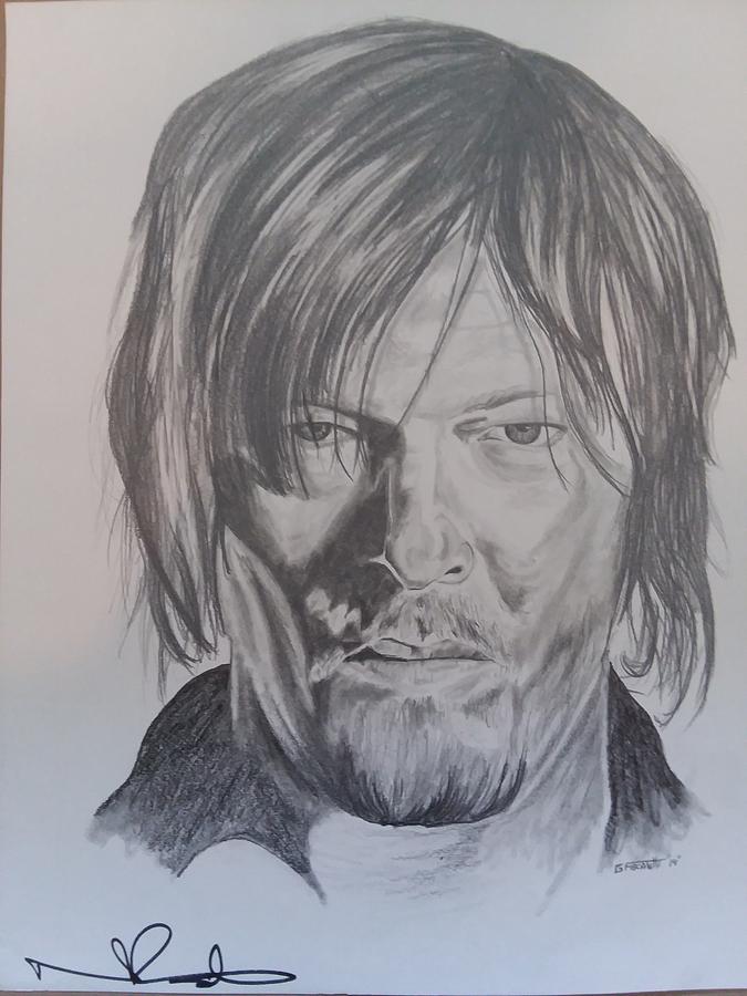 Norman Reedus Drawing by Glenn Fiscaletti | Fine Art America