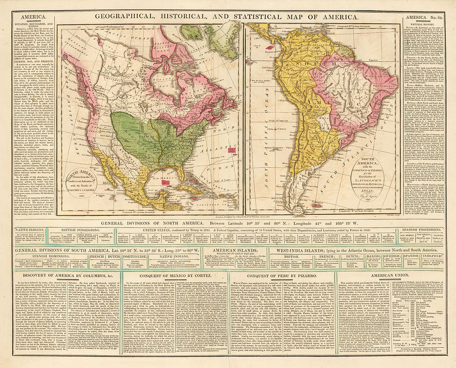 North America Drawn from the most recent Authorities with the Tracks of ...