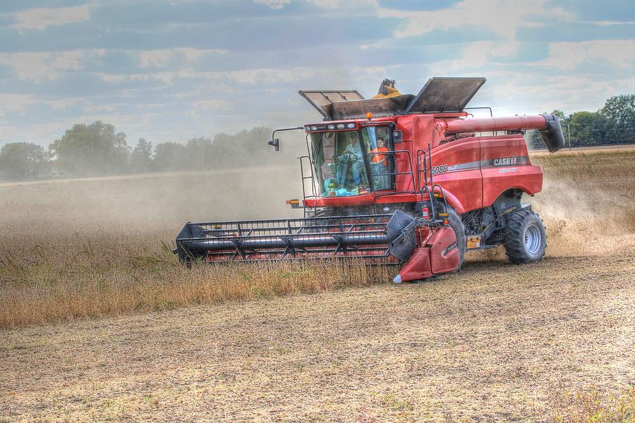 North America Soybean Harvest Photograph by J Laughlin