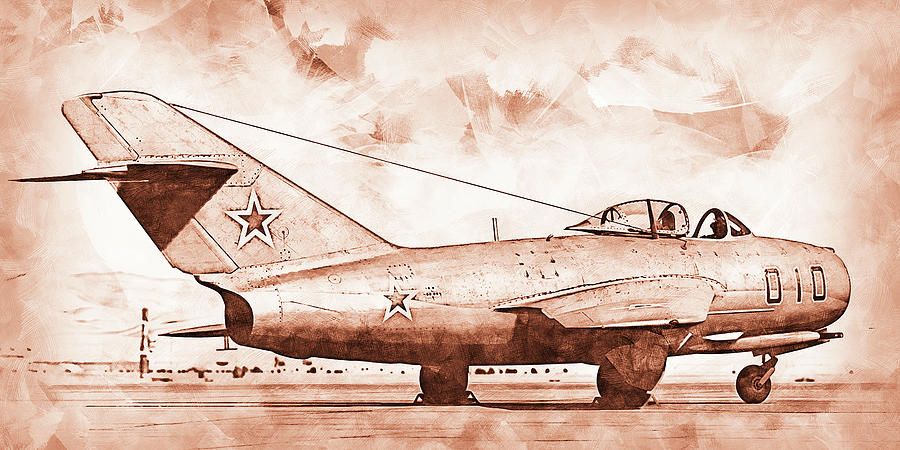 North American F-86 Sabre - 10 Painting by AM FineArtPrints