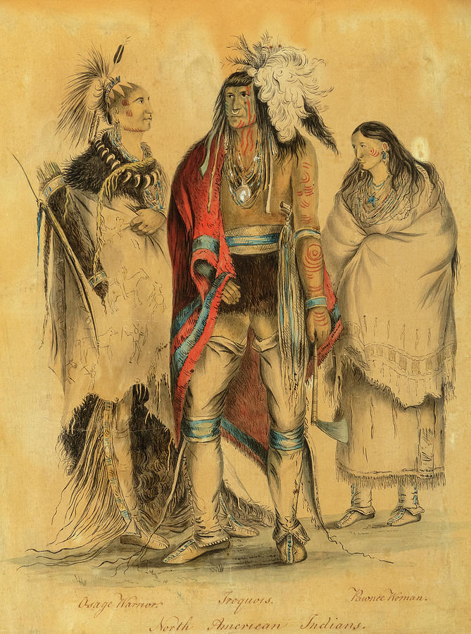 North American Indians Painting By George Catlin