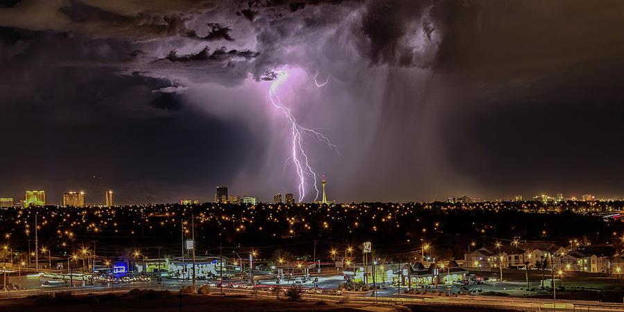 North American Monsoon Las Vegas Photograph by Michael W Rogers