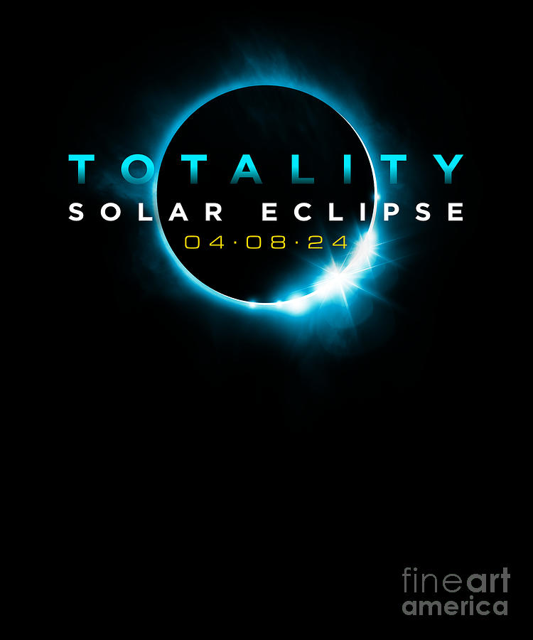 North American Total Solar Eclipse 2024 Totality 040824 Graphic Deluxe Chimp 