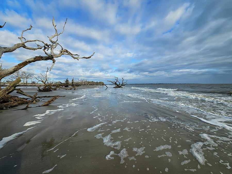 Beach Photograph - North Atlantic Ocean Beach Scene by Sandra Js