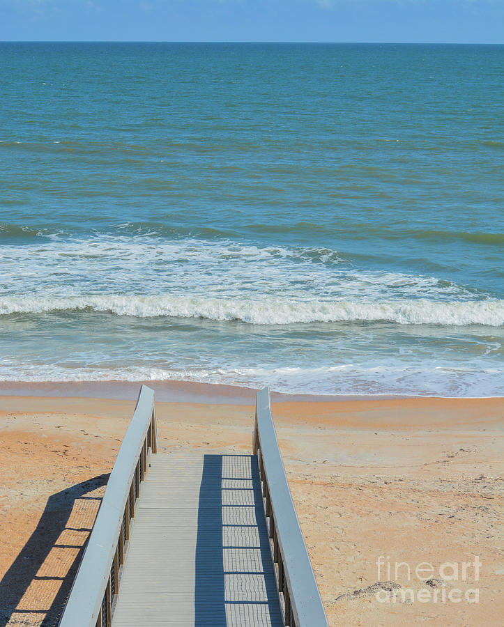 North Beach Atlantic ocean walkway access to Guana River Preserve in St