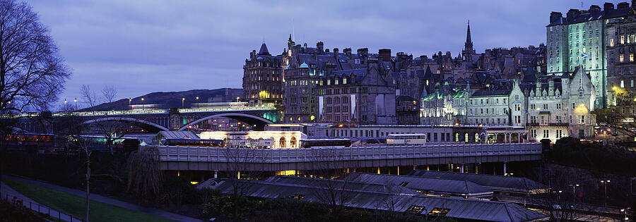 North Bridge and Waverley Station, Edinburgh, Scotland Photograph by Abel