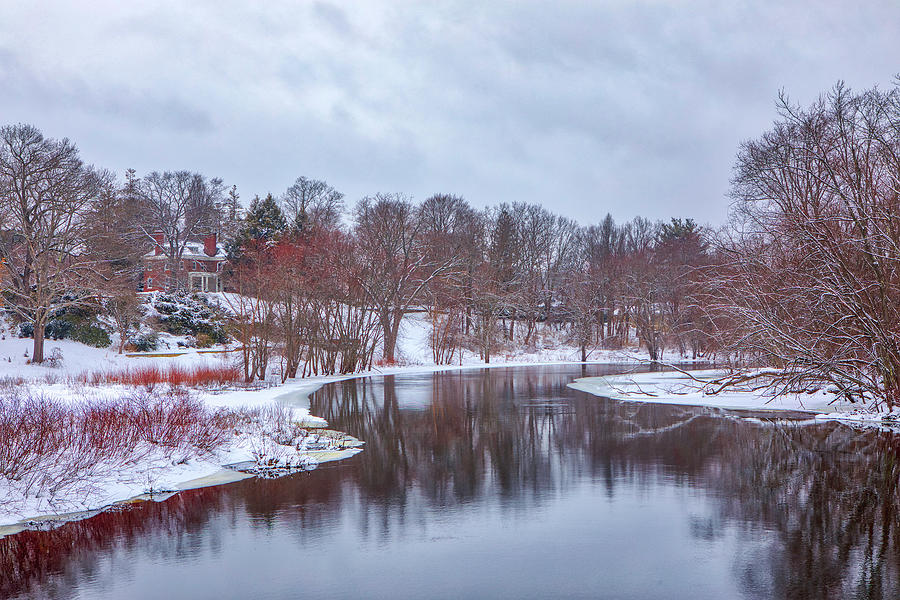 North Bridge Visitor Center and Concord River Photograph by Juergen ...