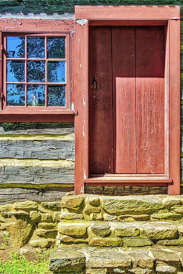 North Carolina Country Cabin Window and Door 120 Photograph by Dan Carmichael