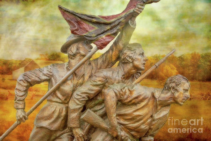 North Carolina Gettysburg The Final Charge Digital Art by Randy Steele
