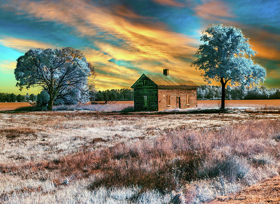 North Carolina Sunset on Vintage Farm House 83 Photograph by Dan Carmichael