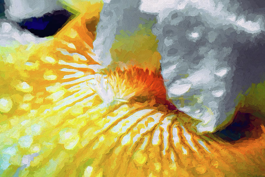 North Carolina Yellow Flower ap 84 Painting by Dan Carmichael