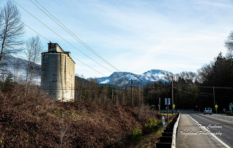 North Cascades Highway and Concrete Silos Photograph by Tom Cochran