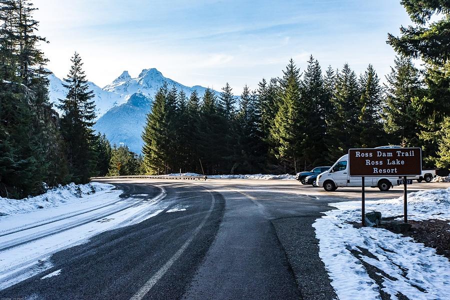 North Cascades Highway at Ross Trailhead Photograph by Tom Cochran
