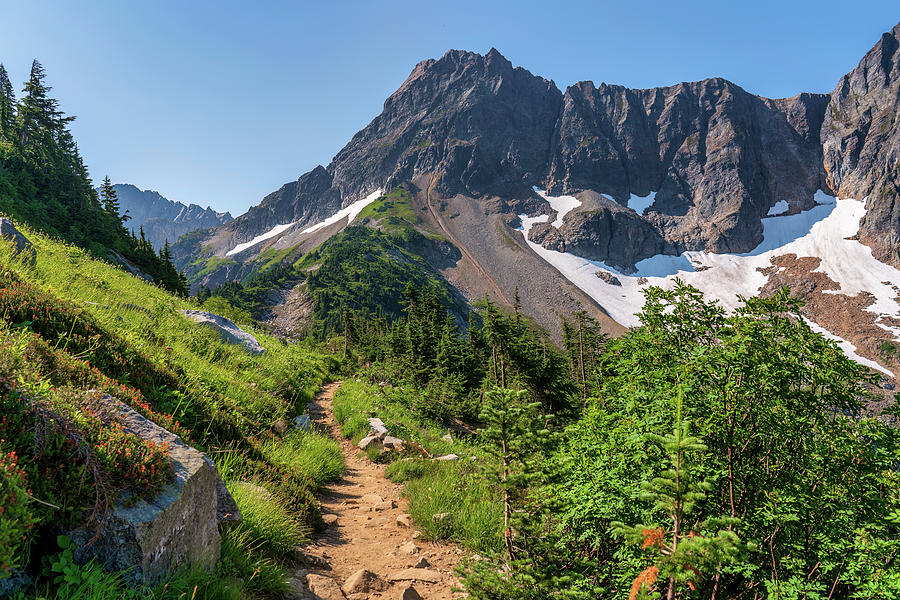 North Cascades mountain trail Photograph by Arthur Oleary