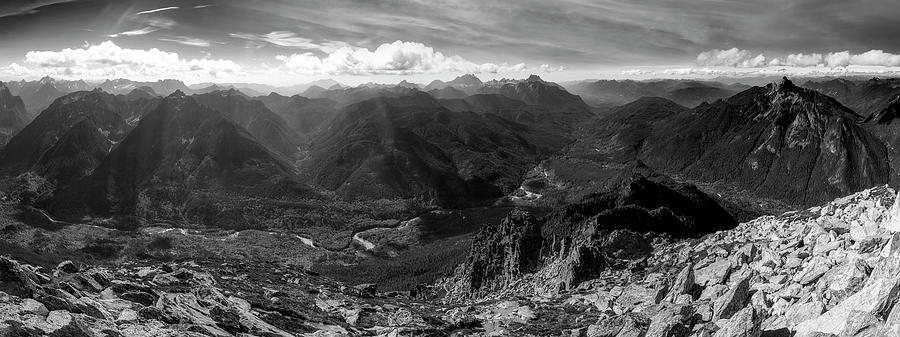 North Cascades Western Edge 3 Black and White Photograph by Pelo Blanco Photo