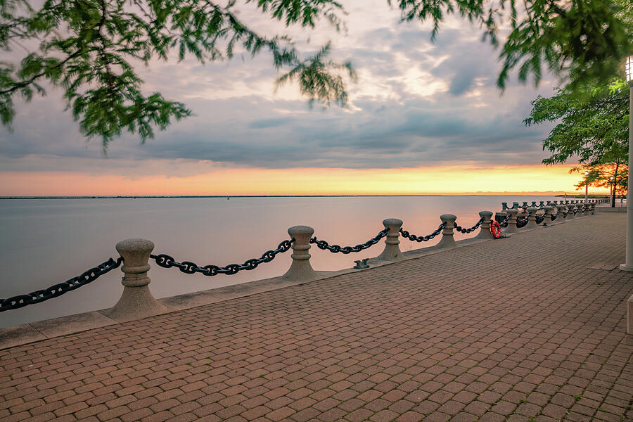 North Coast Harbor Sunrise View Of Lake Erie - Cleveland Ohio Photograph by Gregory Ballos North Coast Harbor Sunrise View Of Lake Erie - Cleveland Ohio Photograph by Gregory Ballos