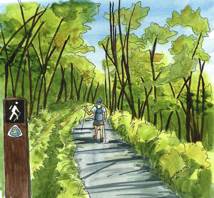 North Country Scenic Trail Mixed Media