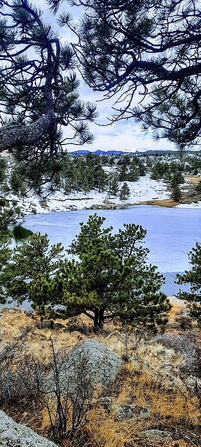 Nature Photograph - North Crow Reservoir Wyoming by Yvonne Stracener