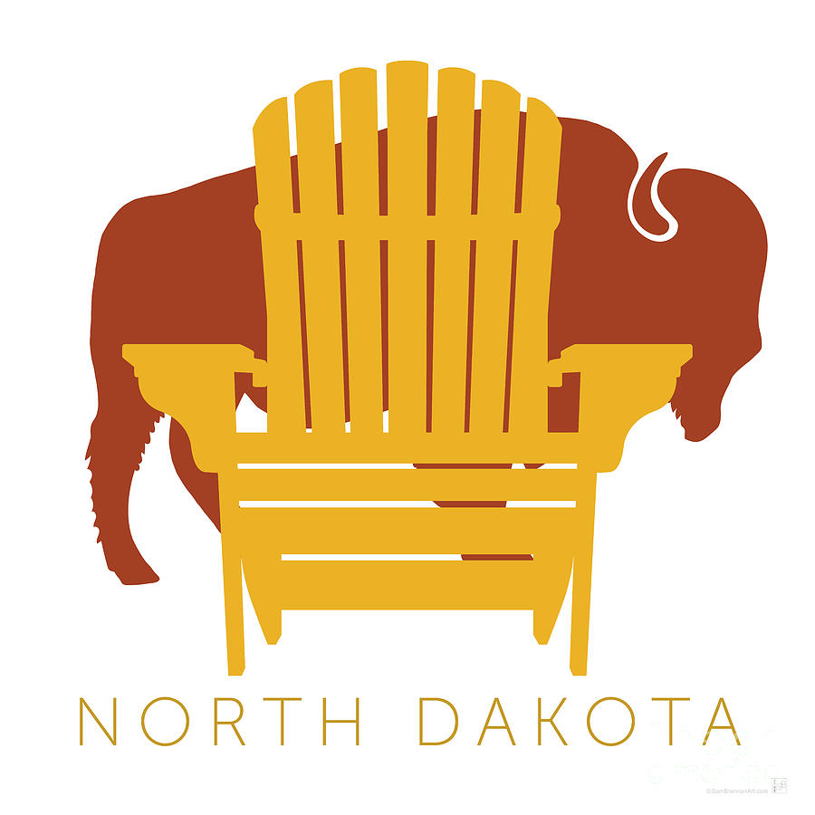 North Dakota Digital Art by Sam Brennan