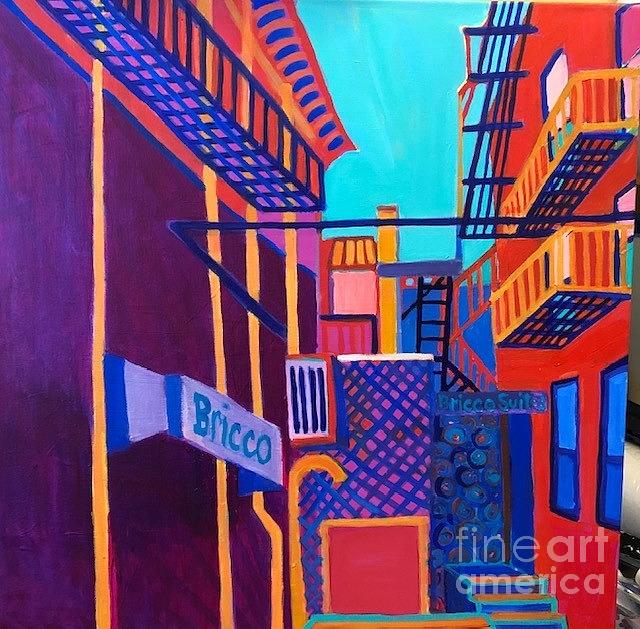 North End Alleyway, Boston Painting by Debra Bretton Robinson