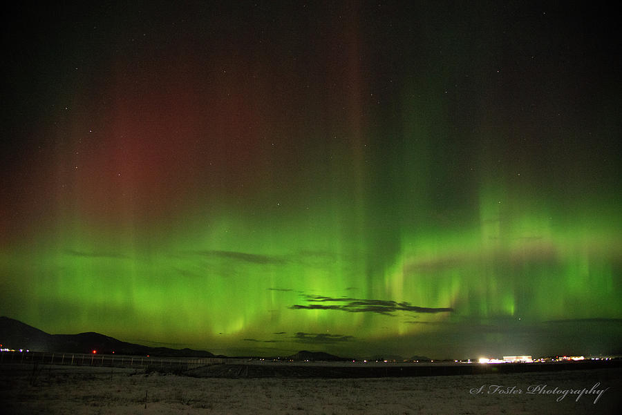 North Idaho Northern Lights Photograph by Stan Foster - Fine Art America