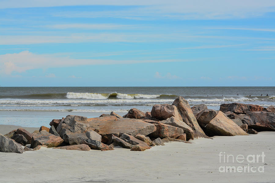 North Jetty At Huguenot Memorial Park In Duval County, Atlantic Ocean ...