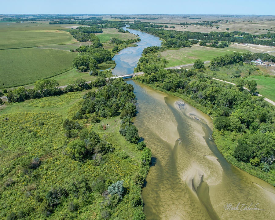 North Loup River at Taylor, Nebraska Photograph by Mark Dahmke