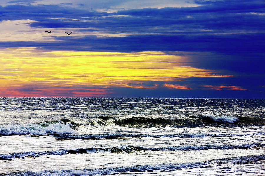 North Myrtle Beach Coast Sunset Colors Photograph by John Rizzuto