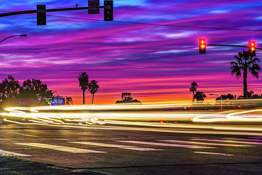 North Park San Diego Sunset At Normal St. By Mcclean Photography Photograph