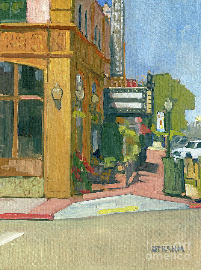 North Park Theatre, Observatory North Park - San Diego, California Painting by Paul Strahm