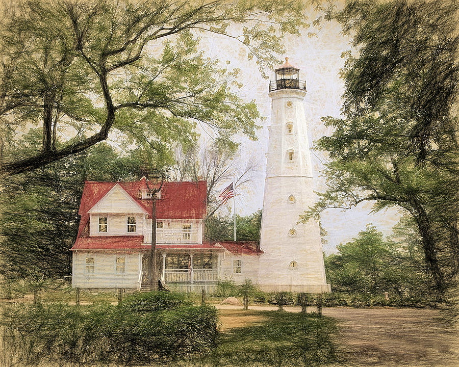 North Point Lighthouse Art Photograph by Scott Olsen